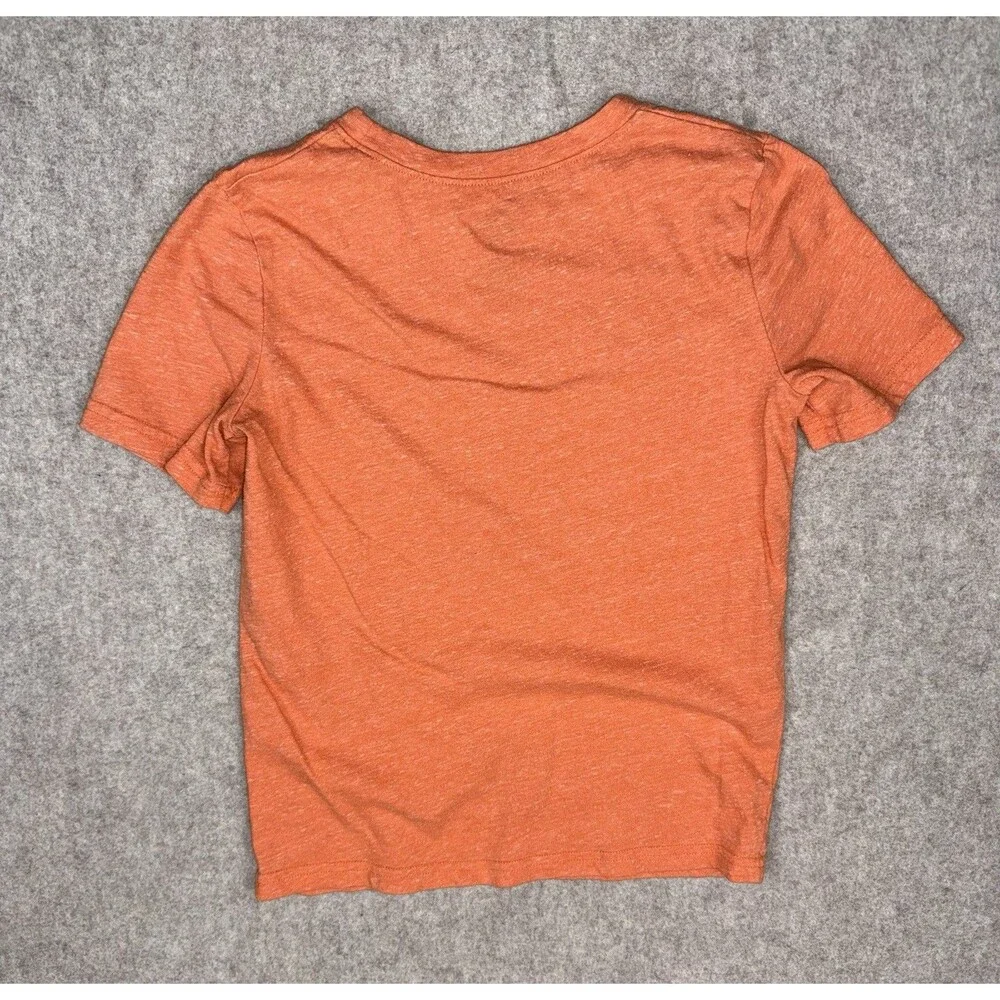 Jumping Beans Boys Size 7 Basic Crew Neck Short Sleeve Solid Orange T-Shirt